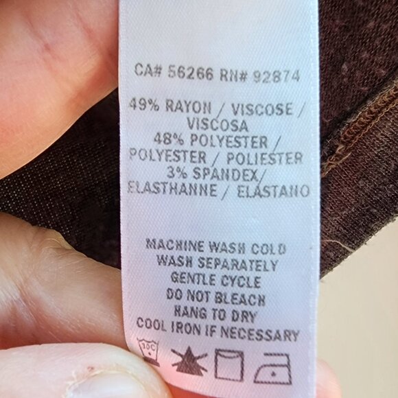 Splendid Green/Gray Camo Cowl Neck Jersey Size XL - Picture 16 of 16